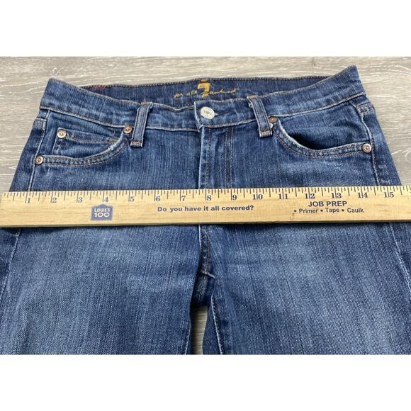 7 for all Mankind bootcut jeans u075d080u-080u Size 26 Nice Jeans 28X29 - Picture 7 of 11